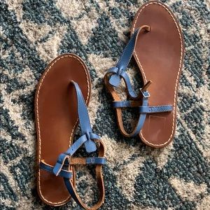 Navy Gap Sandals